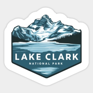 Frozen Lake Clark National Park Alaska Sticker